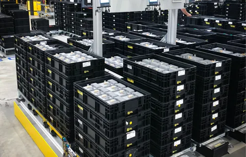 Test run of the automated conveyor unit